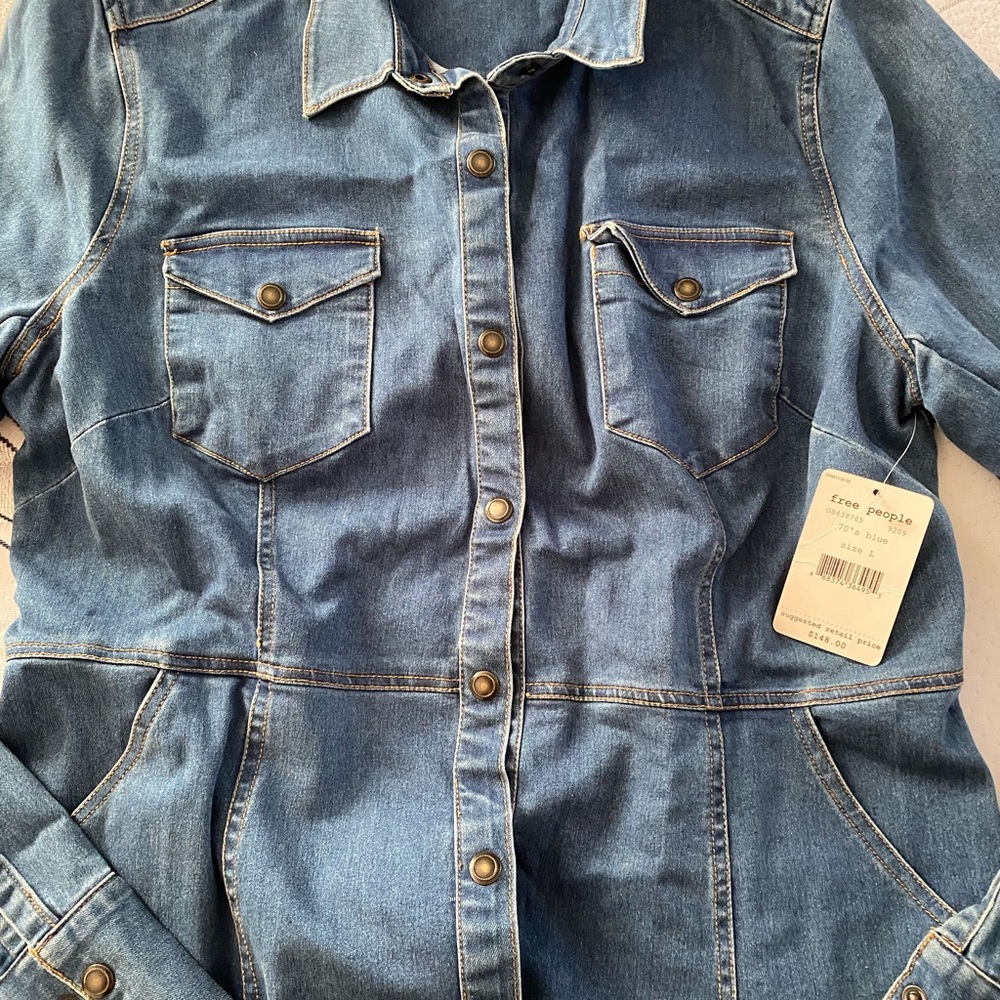 Free People Denim Dress - BRAND NEW! NWT